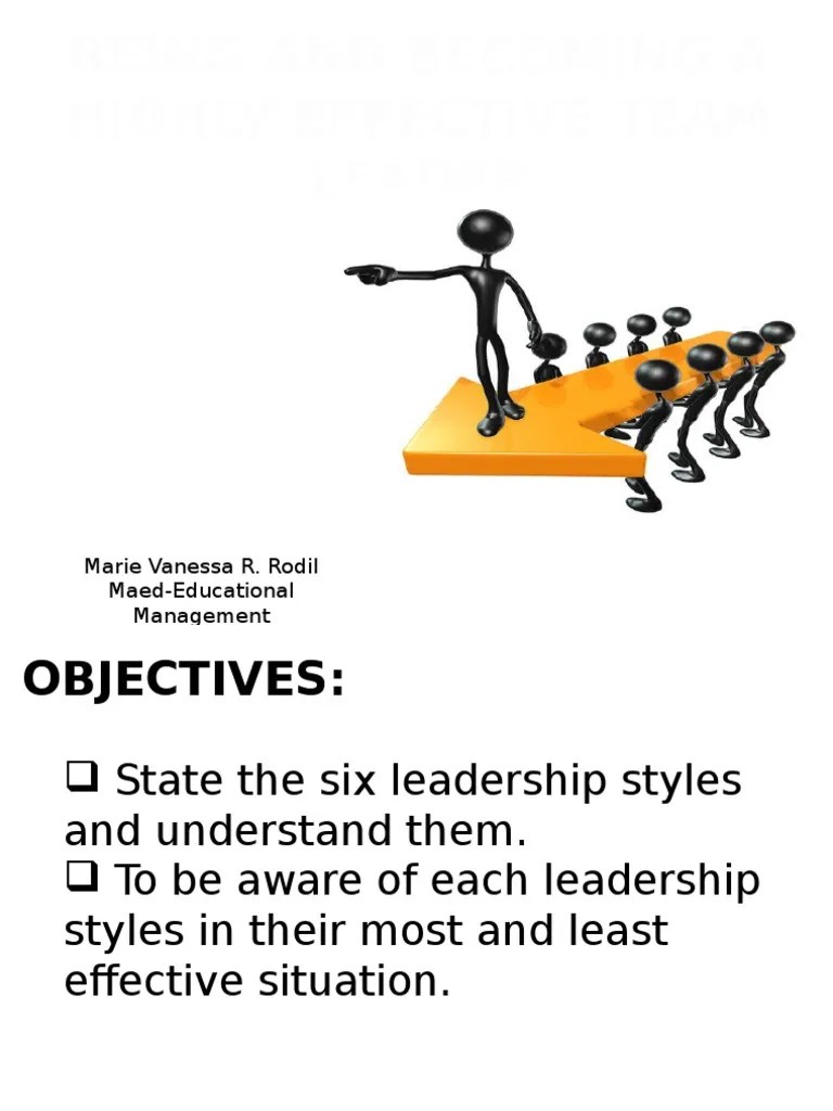 A Highly Effective Team Leader | PDF | Strategic Leadership | Leadership