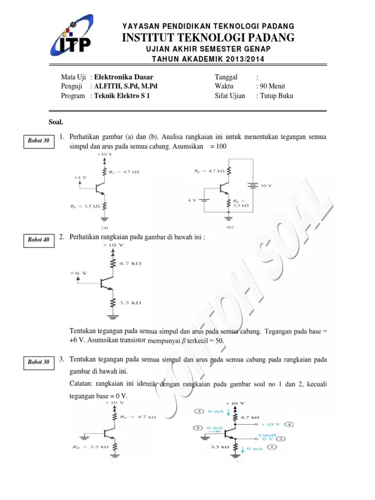 Administrasi server 1 download buku kurikulum 2013 kelas 10 smk. Soal Tes Elektronika Dasar Jawabanku Id