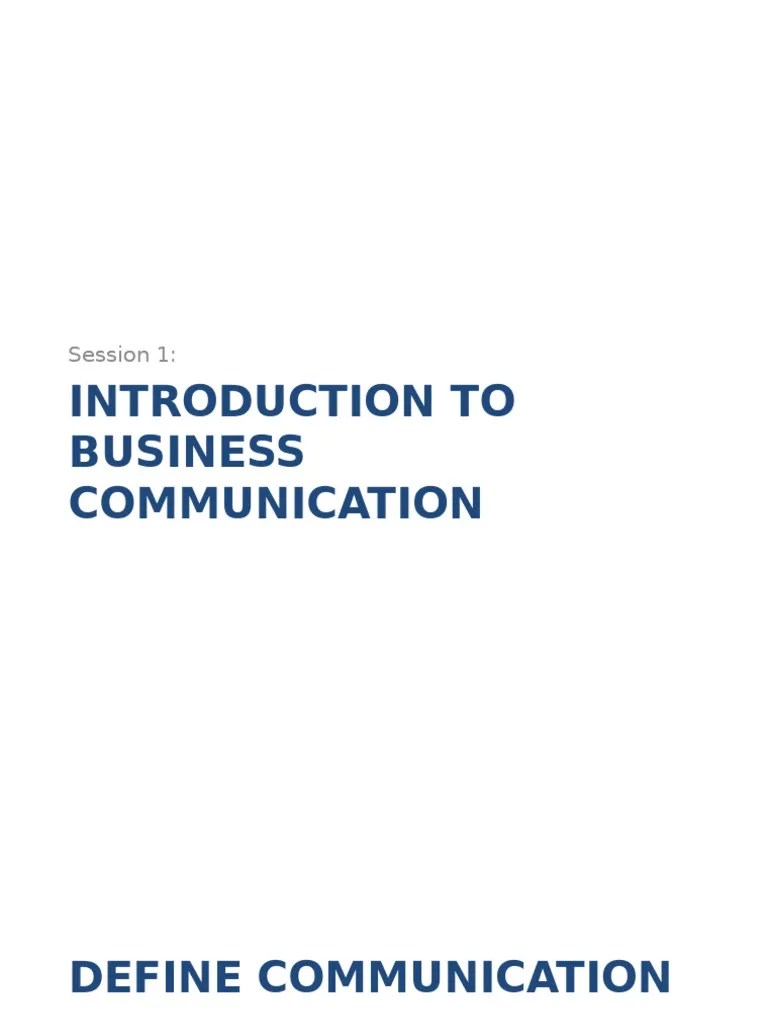 Business Communication | PDF