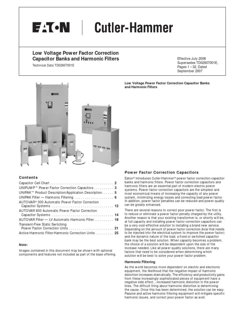Capbank Eaton Capacitor Fuse Electrical