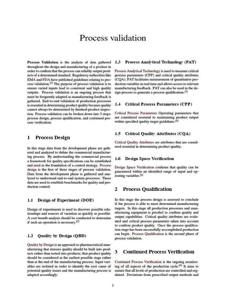 Process Validation PDF | PDF | Systems Theory | Industries