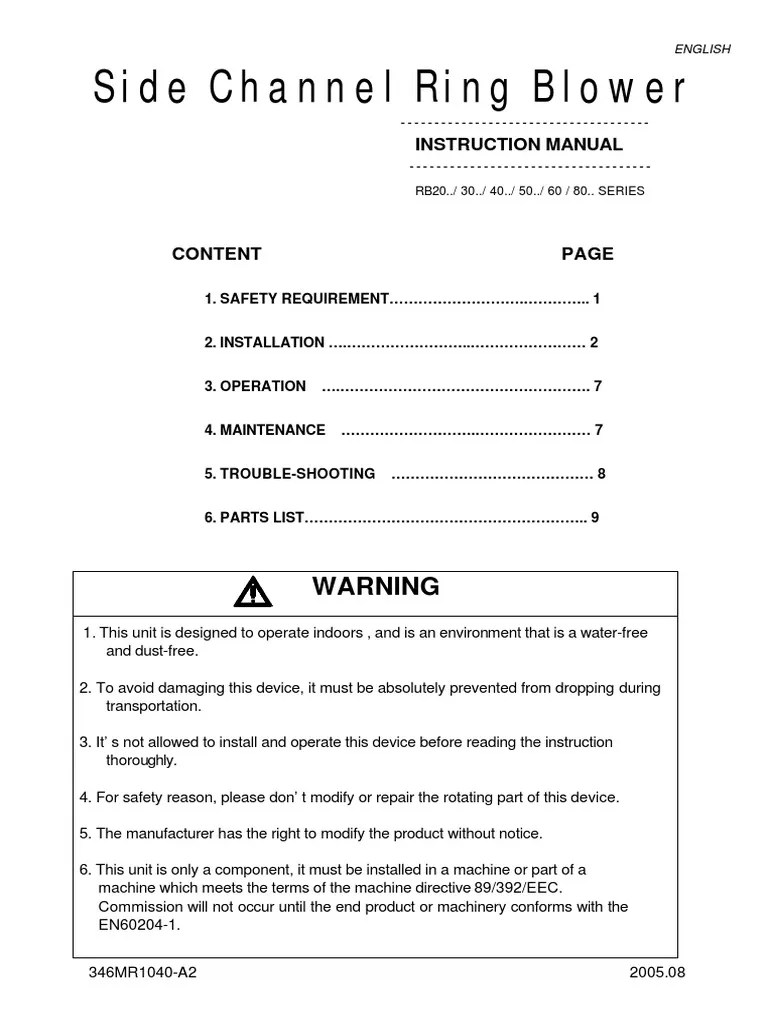 Manual English | PDF | Switch | Screw