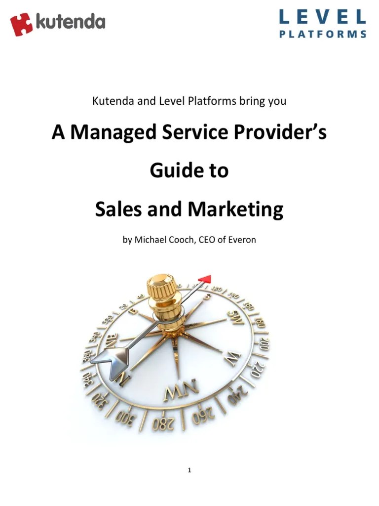 MSP Guide To Sales And Marketing | PDF | Sales | Revenue