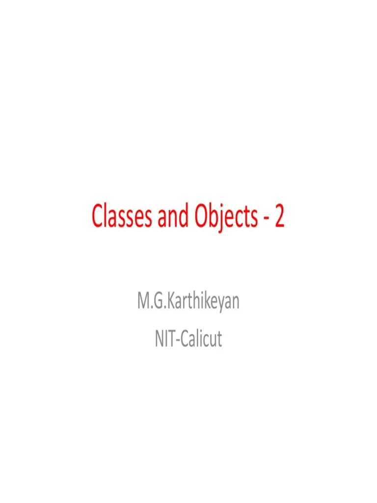 C++-Classes And Objects-2 | PDF | C++ | Method (Computer Programming)