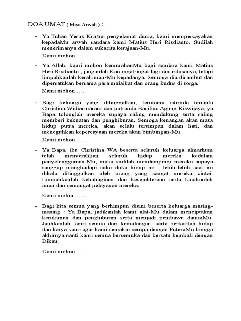 Kumpulan Lagu Misa Arwah Katolik