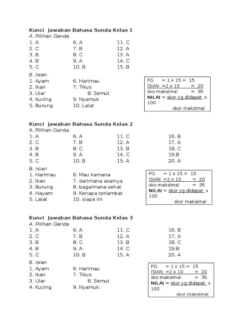 20 soal bahasa inggris kelas 11. Kunci Jawaban Warangka Basa Sunda Kelas 4 Cara Golden