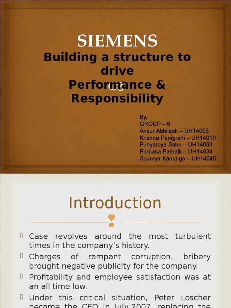 HRP Final PPT Seimens Case Study | Download Free PDF | Siemens | Chief Executive Officer