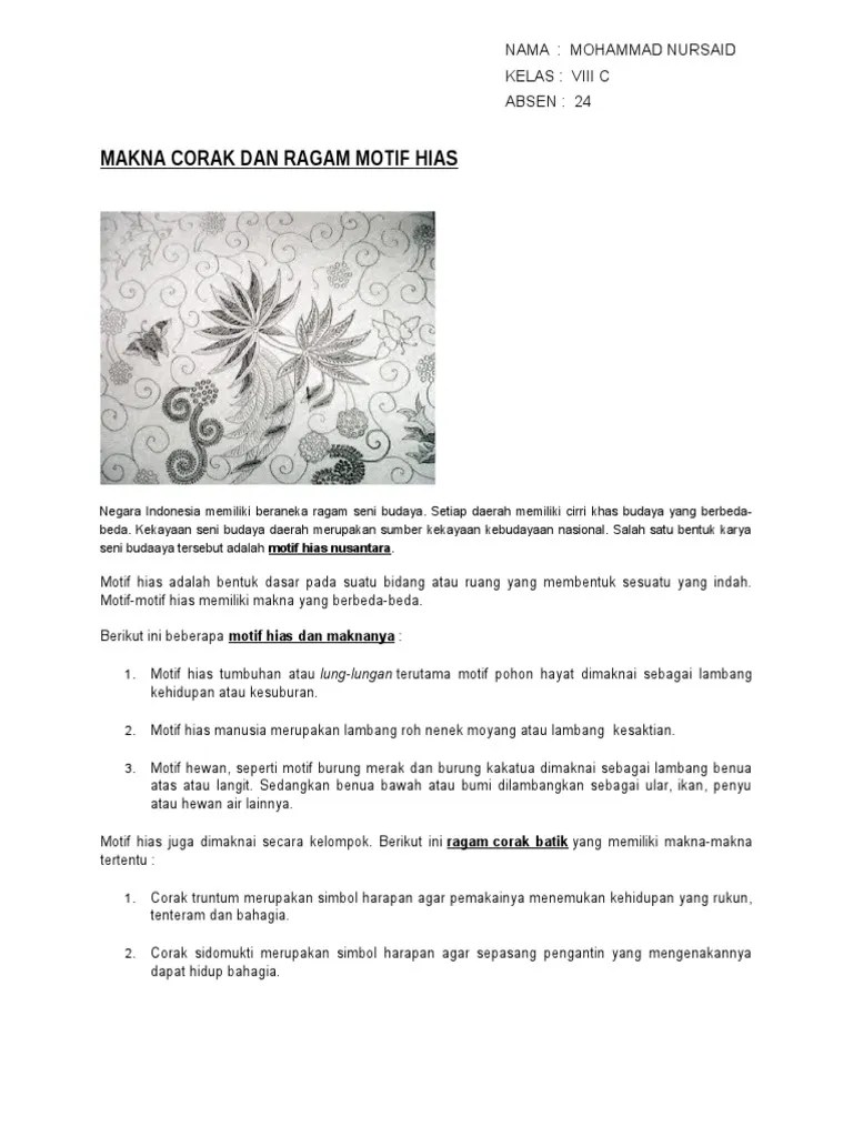 Ragam Corak Flora | PDF