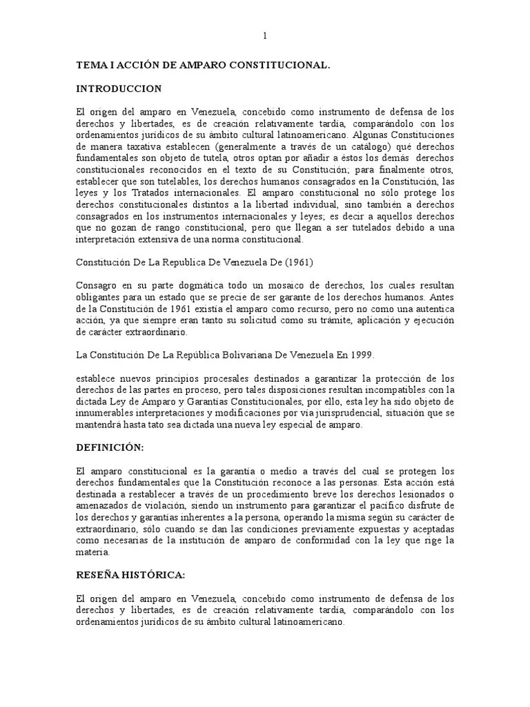 Guia Completa De Amparo Constitucional | PDF | Derecho Constitucional ...