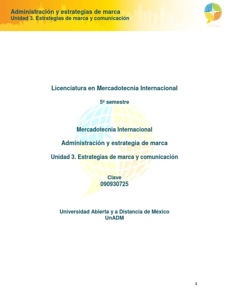 U3. Estrategias De Marca Y Comunicacion CV - 090115 PDF | PDF | Marca ...