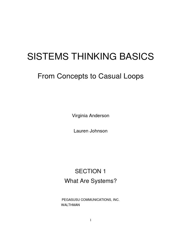 Understanding Systems: An Introduction To Key Concepts Of Systems ...