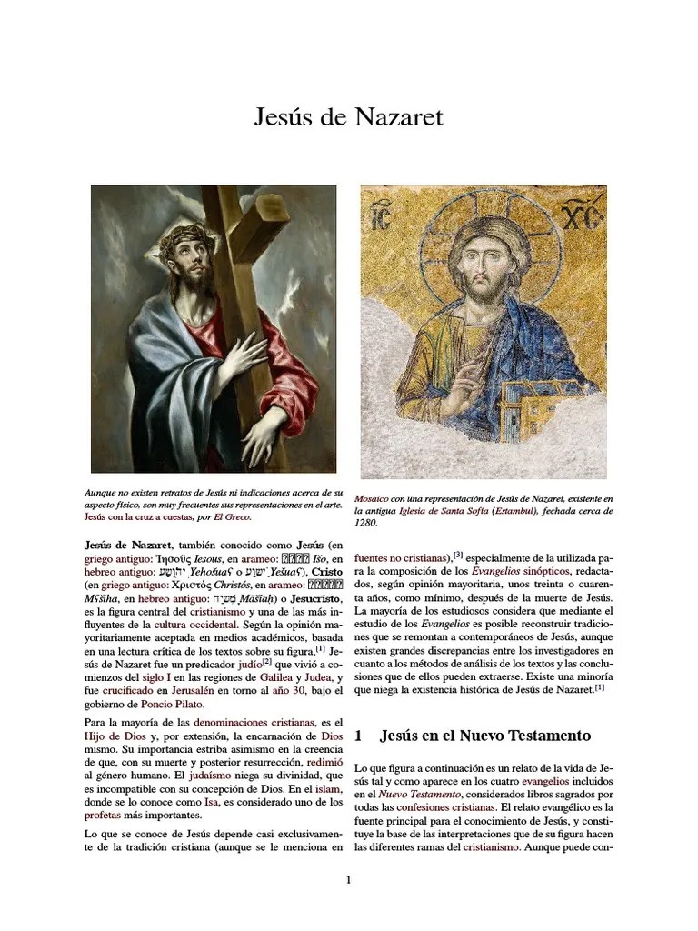 Jesús De Nazaret | PDF | Evangelios | La Resurrección De Jesús