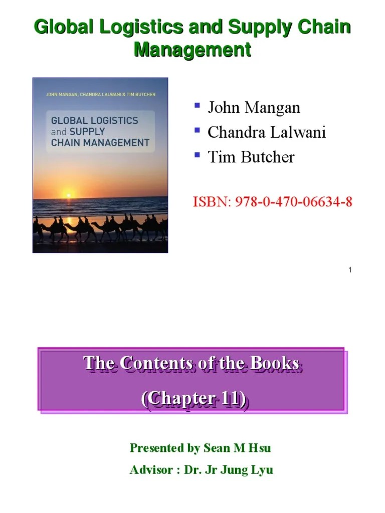 Global Logistics And Supply Chain Management | PDF | Inventory | Supply ...