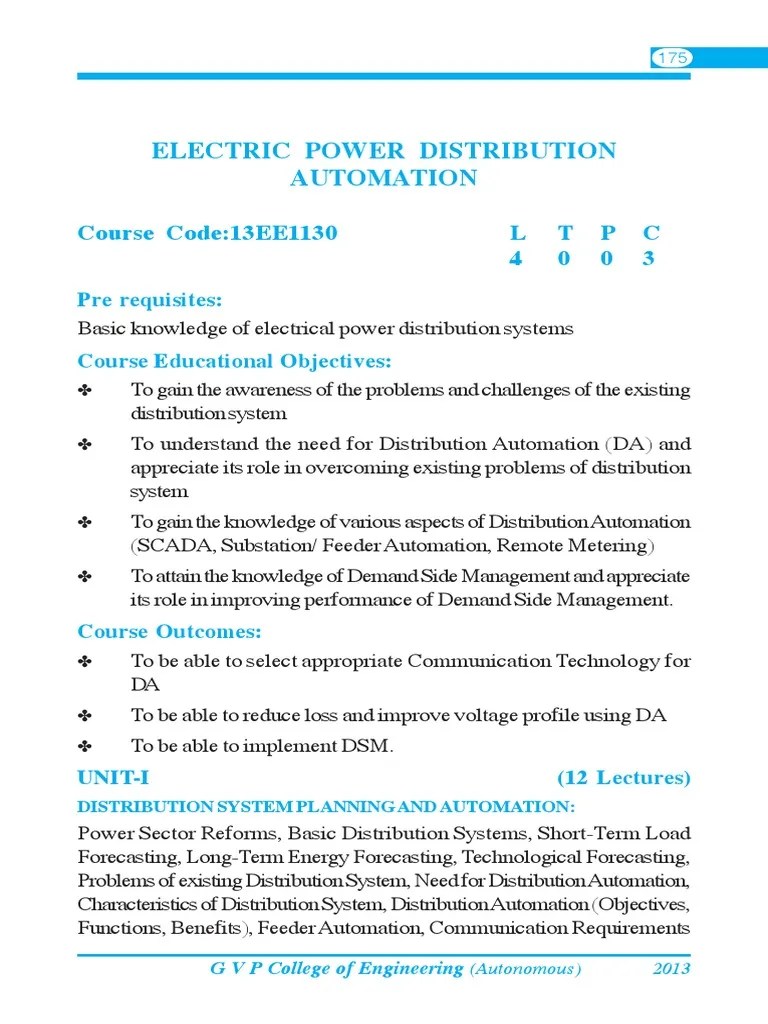 Electric Power Distribution Automation | PDF | Electric Power Distribution | Scada