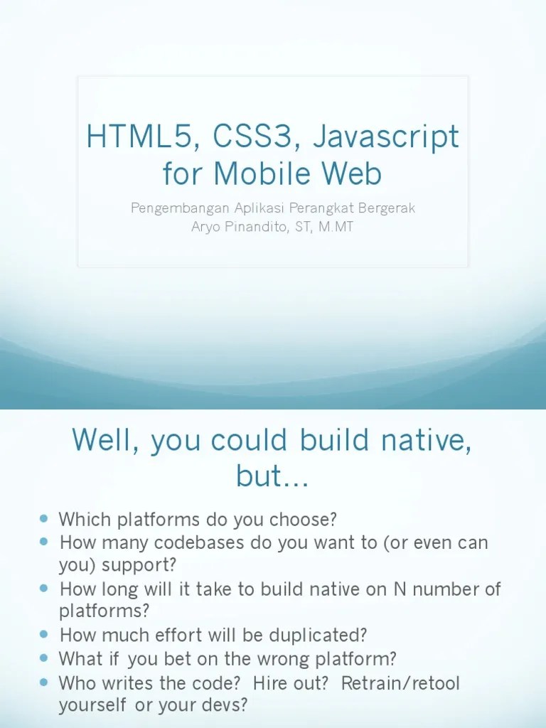HTML Css Javascript | PDF | J Query | Document Object Model