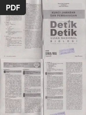 Download kunci jawaban dan soal soal uas aqidah akhlak kelas 12 sma x2f ma semester 1 terbaru dan terlengkap ul matematika kelas 5 bahasa matematika kelas 4. Pembahasan Buku Detik Detik Un Biologi Untuk Program Ipa