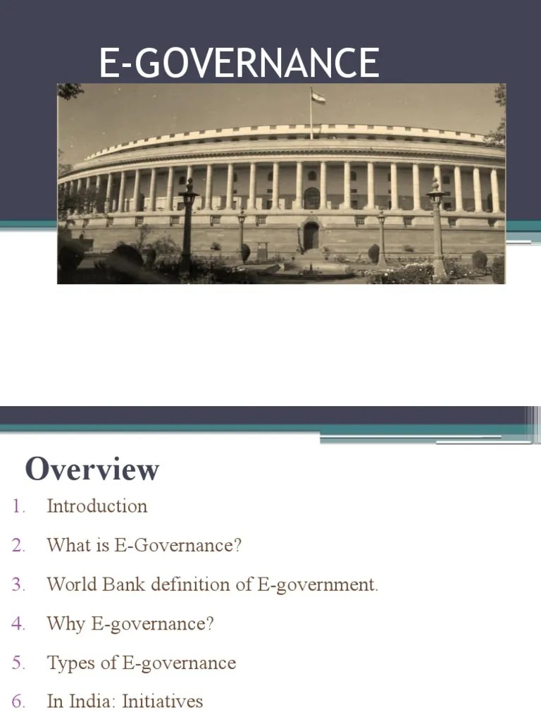 E Governance | PDF | E Government | Computing