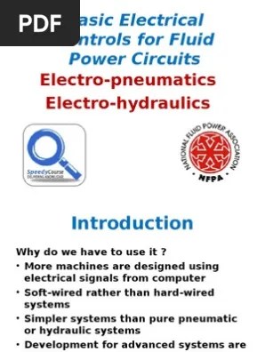 Basic Electrical Controls For Fluid Power Circuits Ppt