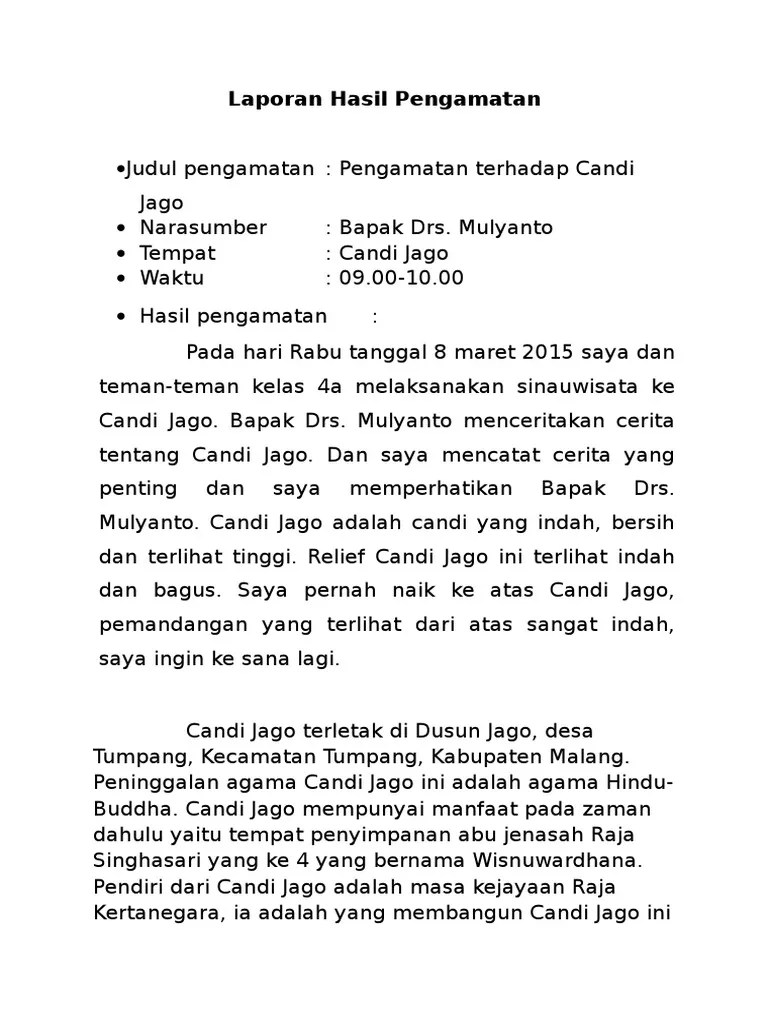 Contoh Laporan Pengamatan Di Lingkungan Rumah Guru Jpg Seorang pekerja dan pengusaha juga perlu menulis laporan pengamatan terhadap pekerjaan dan hal bisnis-bisnis lainnya.