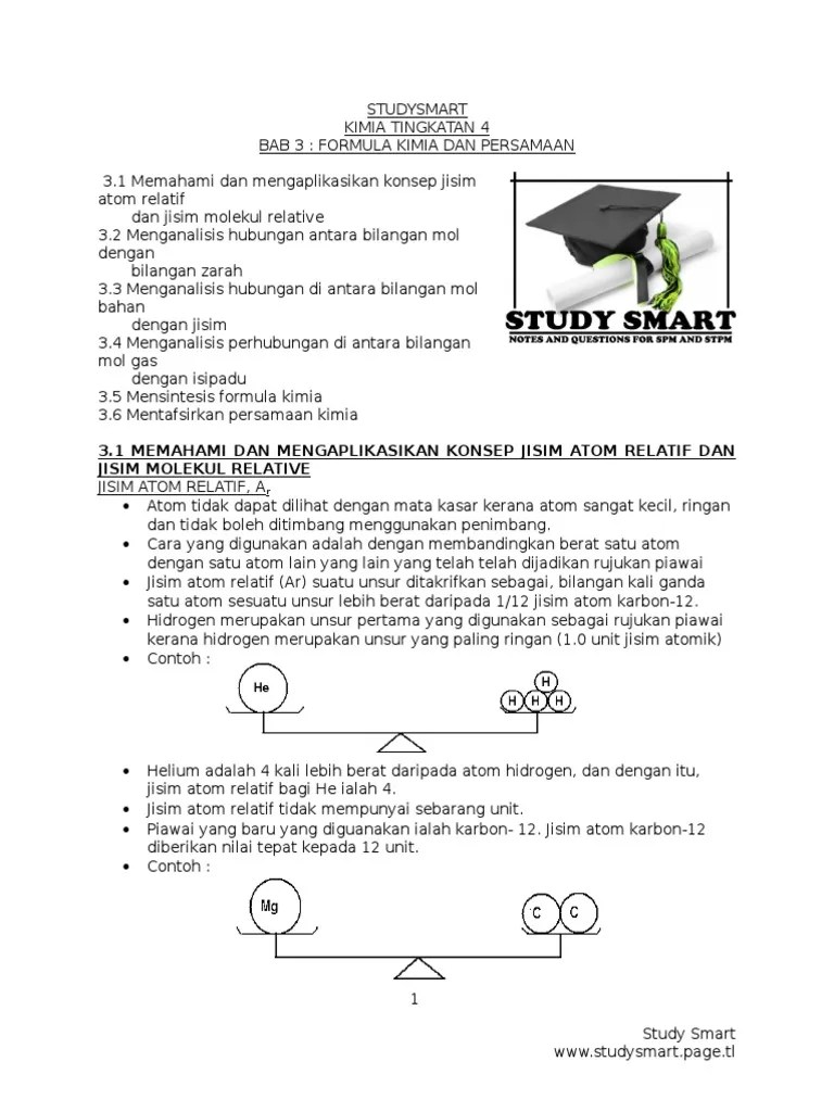 Please copy and paste this embed script to where you want to embed. KIMIA TINGKATAN 4 - BAB 3