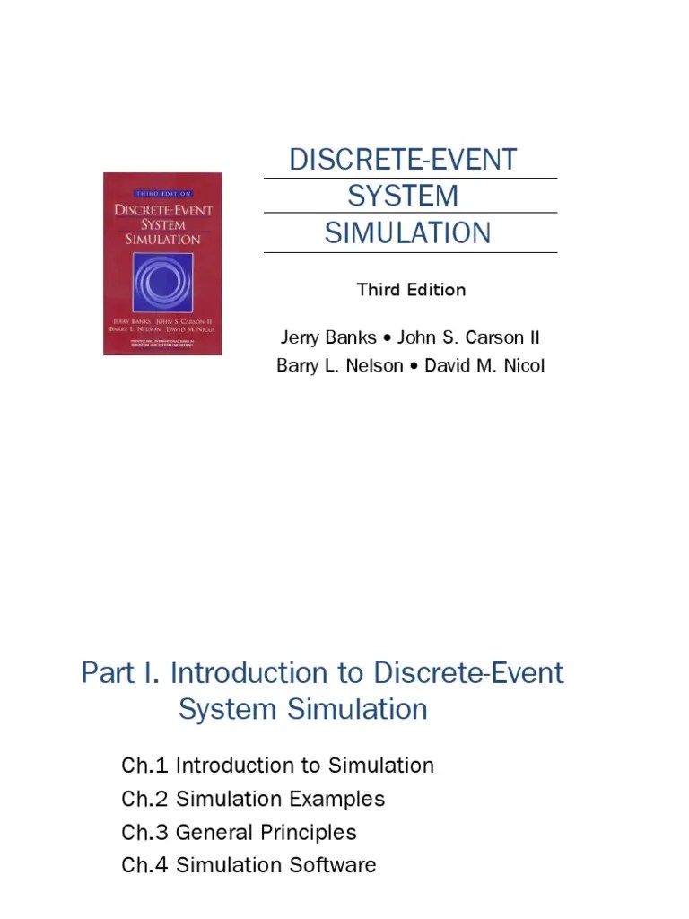 Discrete Event Simulation Book By Jerry Banks | PDF | Conceptual Model ...