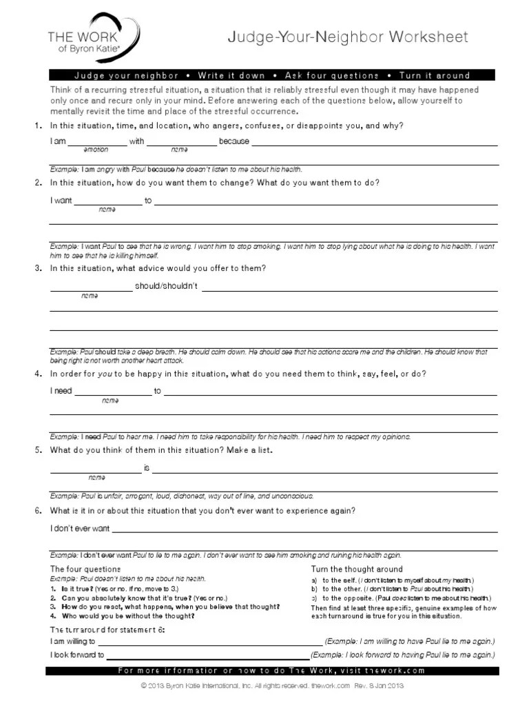 You be the judge is a package of teaching materials on sentencing in victoria. Judgeyourneighbor Worksheet Pdf Anger Metaphysics Of Mind