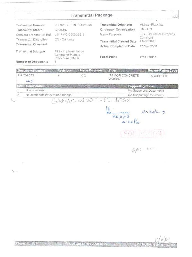 023-Itp Concrete Works PDF | PDF | Concrete | Manmade Materials