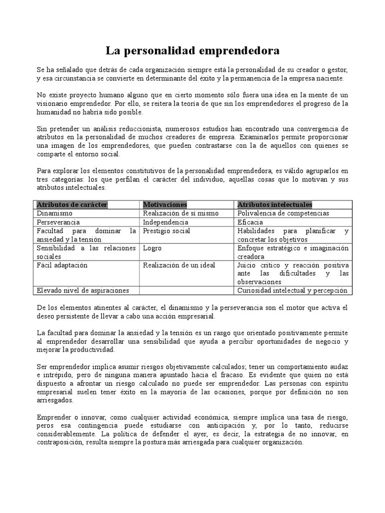 Personalidad Emprendedora Pdf Sicolog A Liderazgo - Landscape Design Collection - Full HD Quality