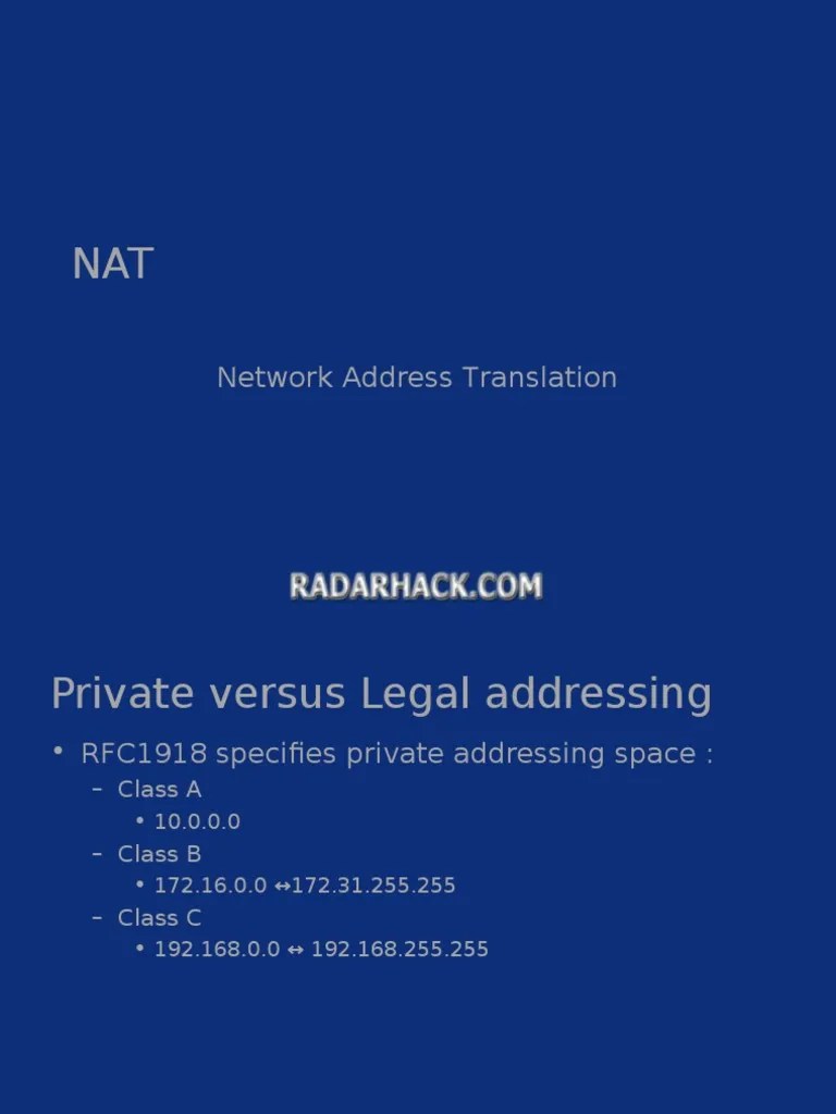Comprehensive Guide To Network Address Translation (NAT) Operations And ...