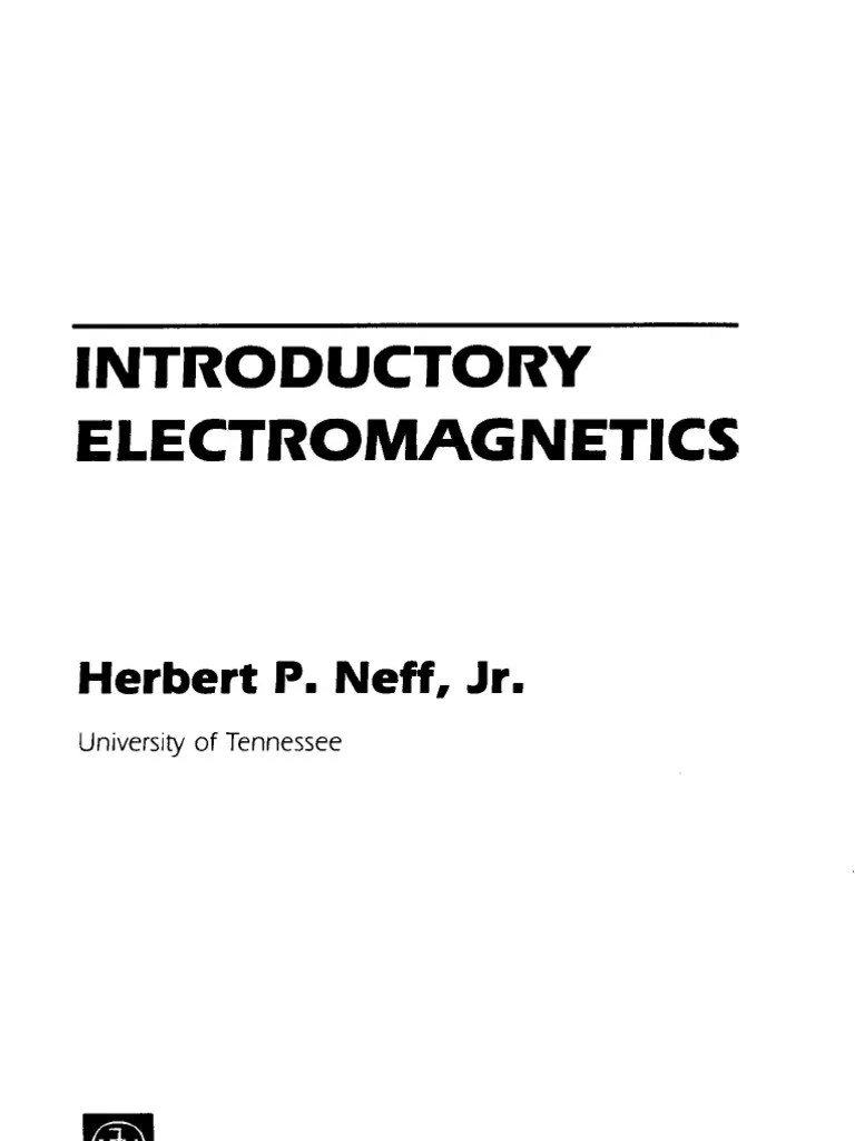 PDF - Physics - An Introductory To Electromagnetics | PDF