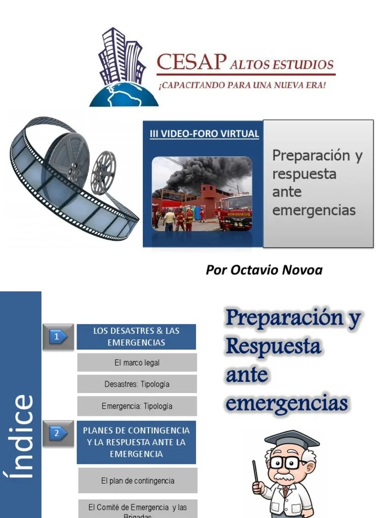 Preparacion Y Respuesta Ante Emergencias | PDF | Evacuación De Emergencia | Bombero