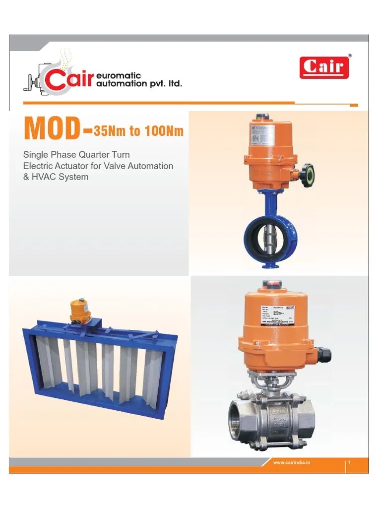 Electric Actautor Valve Damper Technical Catalog PDF | PDF | Actuator | Valve