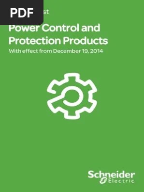 Schneider Electric Power Control And Protection Products