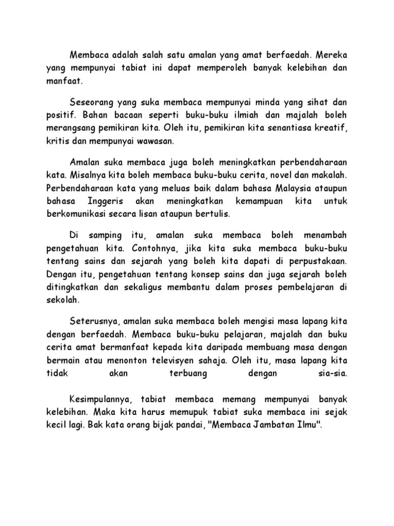 Mereka yang mempunyai tabiat ini dapat banyak kelebihan dan manfaat. Faedah Membaca Pdf