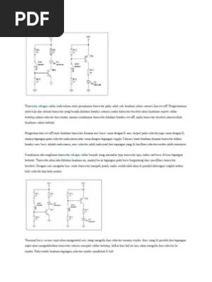 Transistor Sebagai Saklar