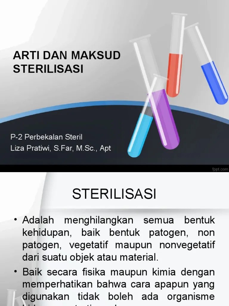 P-2 Arti Dan Maksud Sterilisasi | PDF