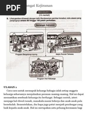 Contoh penulisan ulasan (karangan) pengaruh negatif rakan sebaya. Ulasan Semangat Kejiranan Pdf