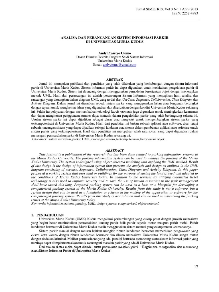 Dibawah ini yang merupakan siklus hidup pengembangan sistem adalah: ANALISA_DAN_PERANCANGAN_SISTEM_INFORMASI_PARKIR.pdf