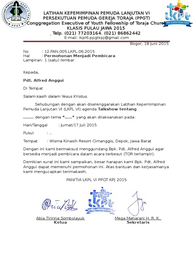 Contoh Surat Undangan Seminar Yang Baik Belajar Office 