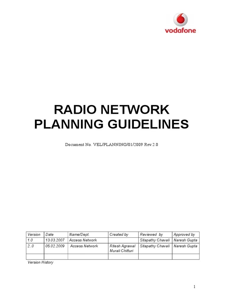 Radio Access Network Planning Guidelines V2 | Download Free PDF ...