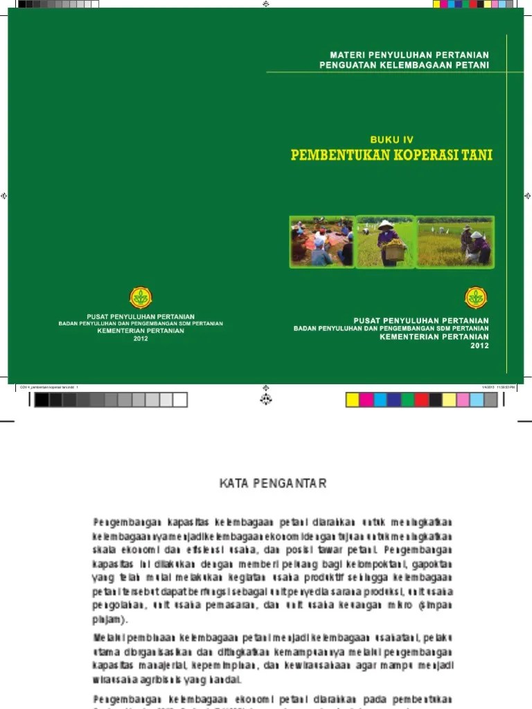 Pembentukan Koperasi Tani | PDF