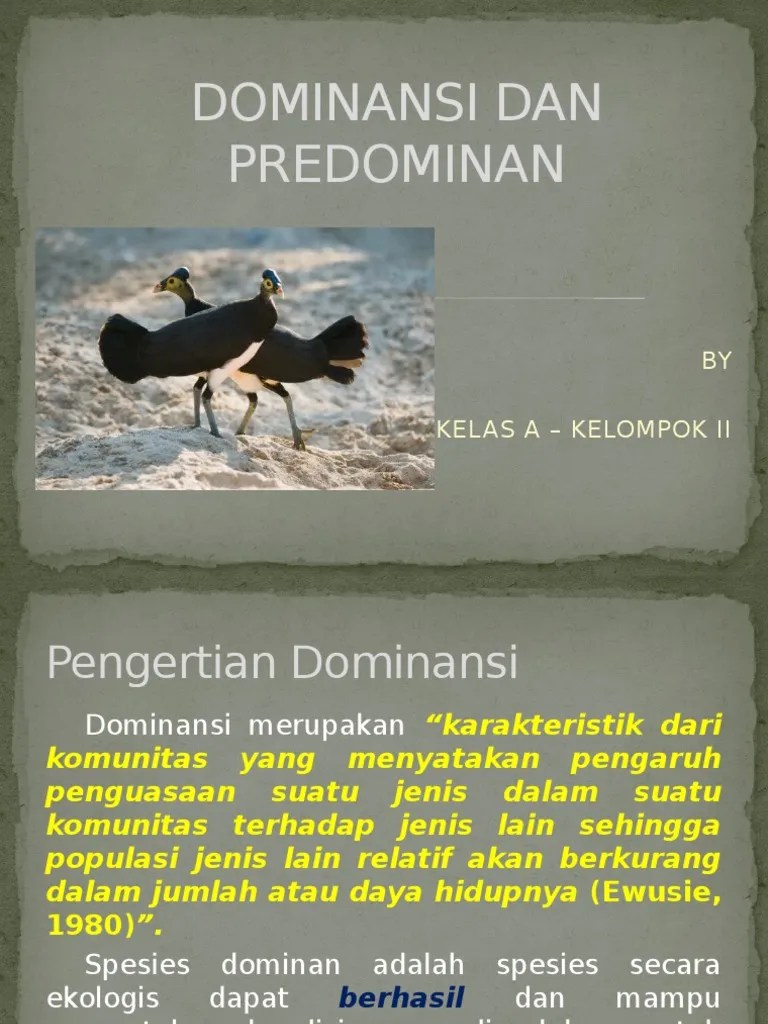 Dominansi Dan Predominan | PDF