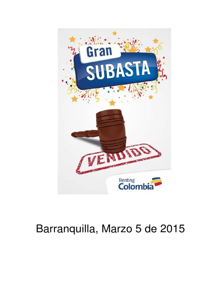 Brochure PDF | PDF | Subasta | Pagos