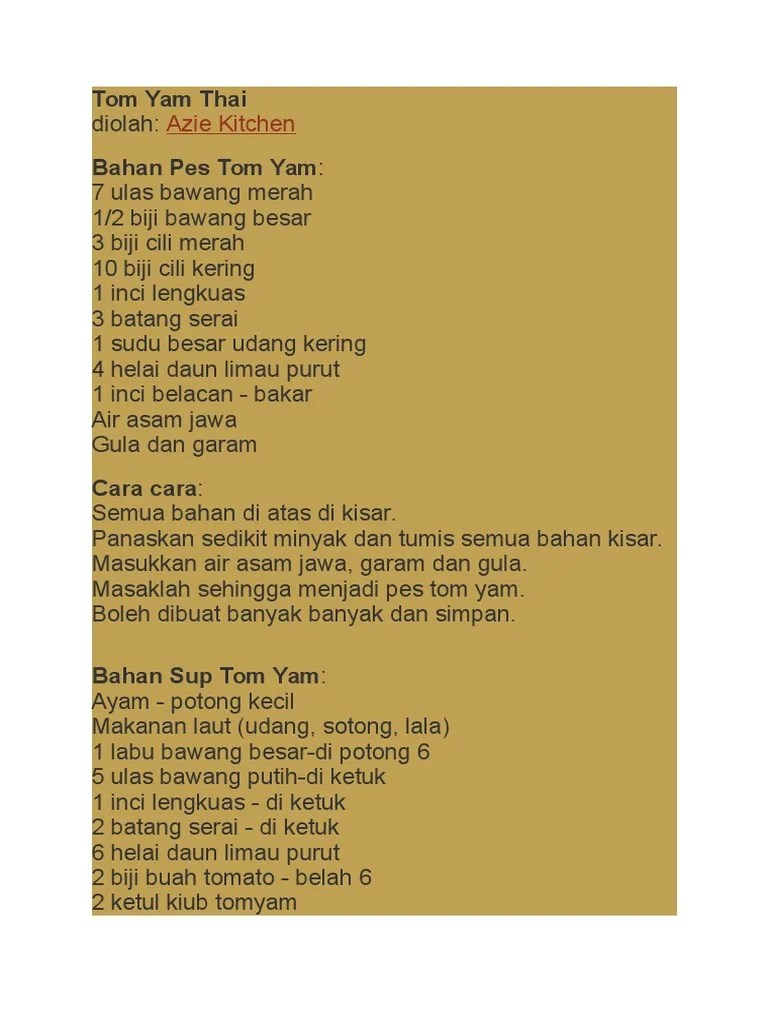 Resepi tomyam campur azie kitchen copd blog b image size = 548x750 file type = jpg. Resepi Tomyam Putih Azie Kitchen Dunia Belajar