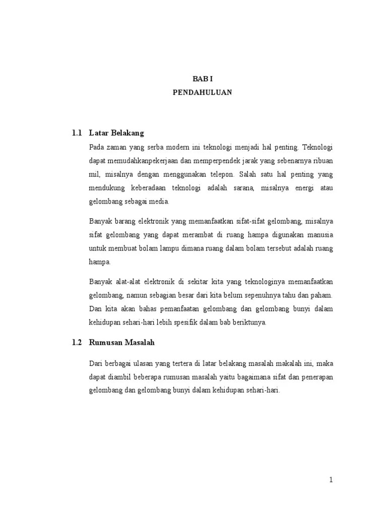 Makalah Gelombang | PDF