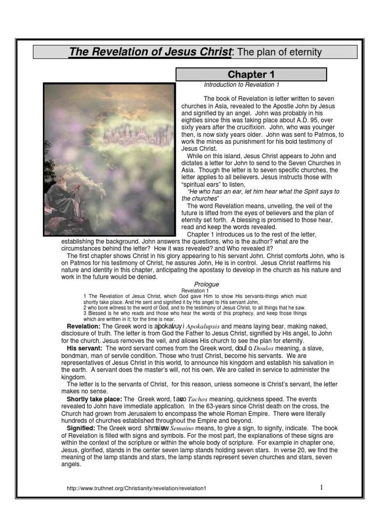 The Revelation Of Jesus Christ | PDF | Second Coming | John The Apostle