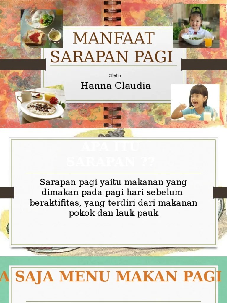 Pkg-Penyuluhan Gizi (Sarapan Pagi) | PDF