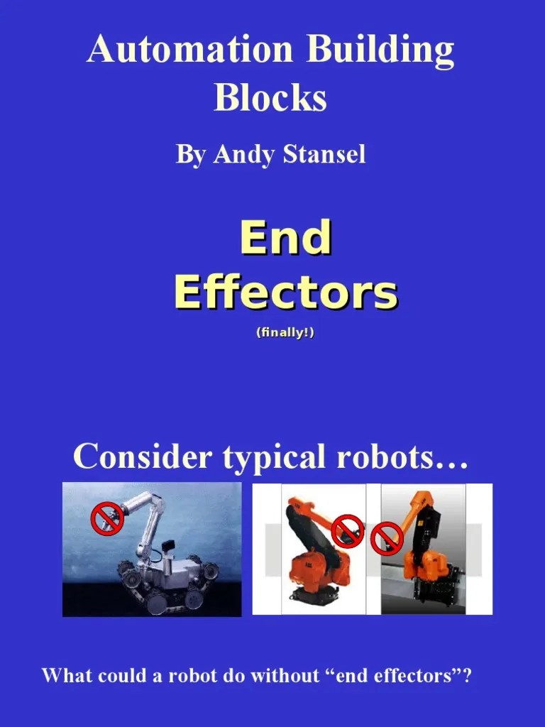 End Effectors | PDF | Mechanical Engineering | Manufactured Goods