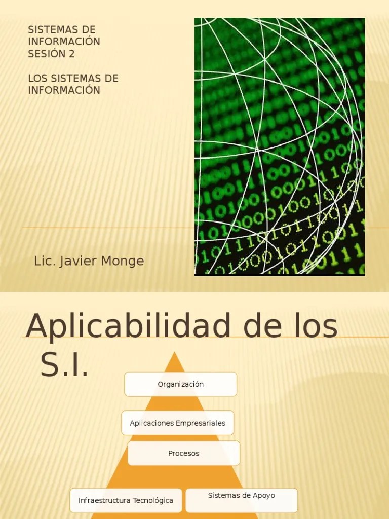 Tipos De Sistemas De Informacion | PDF | Sistema De Informacion | Sistema