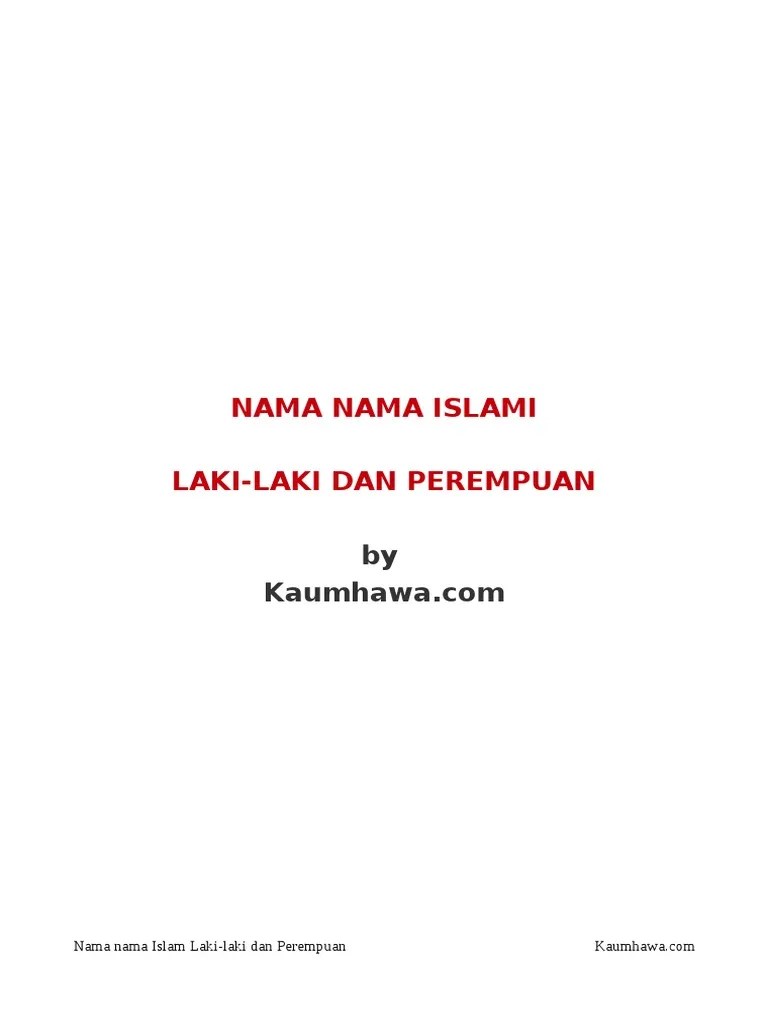 Nama yang terkait dengan izz ; Nama Nama Islam Pdf Sahabat Nabi Husain Ibn Ali